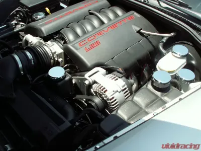 American Car Craft 6Pc Maunal Transmission Triple Plated Chrome Fluid Cap Cover Set Chevrolet Corvette C5 | C6 1997-2013 - ACC-043045