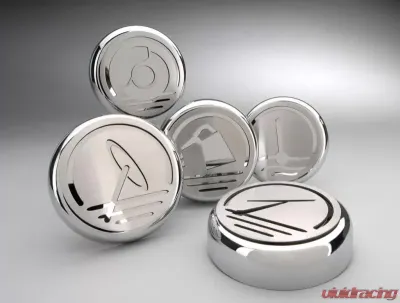 American Car Craft 5Pc Set Automatic Transmission Executive Series Fluid Cap Cover Chevrolet Corvette C6 2005-2013 - ACC-043046