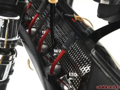 American Car Craft 2Pc Polished Stainless Steel Perforated Header Guards Chevrolet Corvette C6 | Grand Sport 2005-2013 - ACC-043059