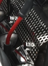 American Car Craft 2Pc Polished Stainless Steel Perforated Header Guards Chevrolet Corvette C6 | Grand Sport 2005-2013                                     - ACC-043059 - Image 3