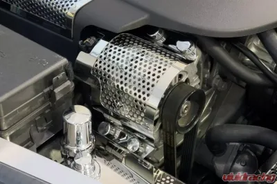 American Car Craft Alternator Cover Perforated Chevrolet Corvette ZR1 2009-2011 - ACC-043068