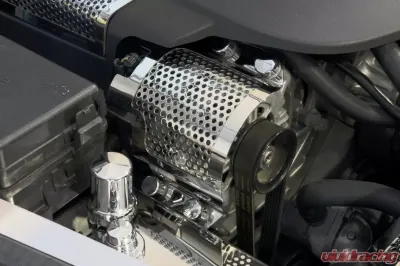 American Car Craft Alternator Cover Perforated Chevrolet Corvette ZR1 2009-2011 - ACC-043068