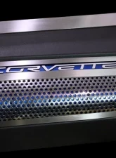 American Car Craft 2Pc Perforated Stainless Engine Shroud Side Inserts Chevrolet Corvette ZR1 2009-2013                                     - ACC-043071 - Image 3