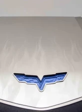 American Car Craft 2Pc Custom Flame Etched Engine Shroud Cover Chevrolet Corvette ZR1 2009-2013                                     - ACC-043073 - Image 3