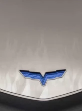 American Car Craft 2Pc Custom Flame Etched Engine Shroud Cover Chevrolet Corvette ZR1 2009-2013                                     - ACC-043073 - Image 2