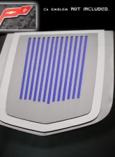 American Car Craft 2Pc Ribbed Engine Shroud Cover Chevrolet Corvette ZR1 2009-2013                                     - ACC-043077 - Image 3