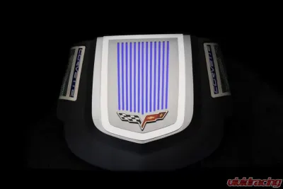 American Car Craft 2Pc Ribbed Engine Shroud Cover Chevrolet Corvette ZR1 2009-2013 - ACC-043077