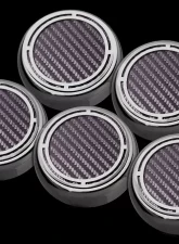 American Car Craft 5Pc Black Carbon Fiber Auto Trans Engine Fluid Cap Covers Chevrolet Corvette C5 | C6 1997-2013                                     - ACC-043084-BLK - Image 3