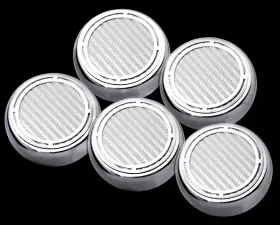 American Car Craft 5Pc Solid Yellow Auto Trans Engine Fluid Cap Covers Chevrolet Corvette C5 | C6 1997-2013