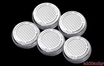 American Car Craft 5Pc Solid Yellow Auto Trans Engine Fluid Cap Covers Chevrolet Corvette C5 | C6 1997-2013 - ACC-043084-SYLW