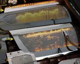 American Car Craft Green LED Illuminated Perforated Fuel Rail Covers Chevrolet Corvette Z06 2006-2012