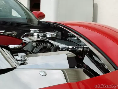 American Car Craft 2Pc Polished Fender Caps Chevrolet Corvette C6 | Grand Sport 2005-2013 - ACC-043095