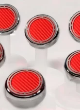 American Car Craft 6Pc Solid Yellow Manual Trans Slotted Engine Fluid Cap Covers Chevrolet Corvette C5 | C6 1997-2013                                     - ACC-043098-SYLW - Image 2