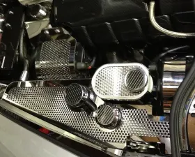 American Car Craft Automatic Perforated Water Tank Cover w/Caps Chevrolet Corvette C6 | Grand Sport 2005-2013
