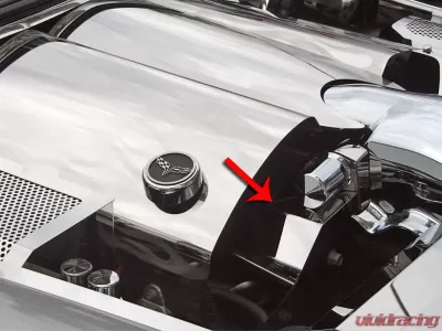 American Car Craft Polished Stainless Steel Stand Alone Belt Tension Cover Chevrolet Corvette C6 2005-2007 - ACC-043108