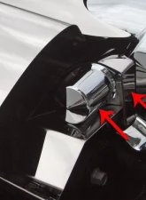 American Car Craft 2Pc Chrome Throttle Body Motor Cover Chevrolet Corvette C6 2005-2007                                     - ACC-043109 - Image 3