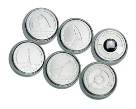 American Car Craft 6Pc Manual Trans White Carbon Fiber Executive Series Fluid Cap Covers Chevrolet Corvette C6 2005-2013