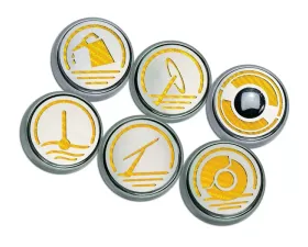 American Car Craft 6Pc Manual Trans Black Solid Executive Series Fluid Cap Covers Chevrolet Corvette C6 2005-2013