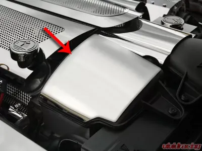 American Car Craft 2Pc Polished Stainless Steel Air Capacitor Cover Chevrolet C6 | Corvette Grand Sport 2008-2013 - ACC-043111