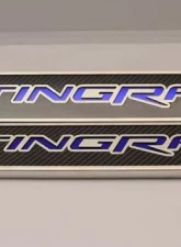American Car Craft 2Pc Blue Led Carbon Fiber Replacement Door Sills Chevrolet Corvette Stingrays C7 2014-2019                                     - ACC-051004-BLUL - Image 2