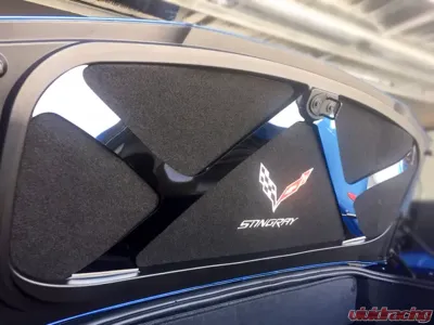 American Car Craft Brushed Trunk Lid Brace Chevrolet Stingray C7 2014-2019 - ACC-051022-B