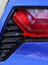 American Car Craft 2Pc Polished Stainless Steel Laser Mesh Taillight Grilles Chevrolet Corvette Z06 C7 | Grand Sport 2014-2019                                     - ACC-052005 - Image 2