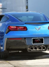 American Car Craft 2Pc Polished Stainless Steel Laser Mesh Taillight Grilles Chevrolet Corvette Z06 C7 | Grand Sport 2014-2019                                     - ACC-052005 - Image 2