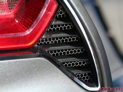 American Car Craft 2Pc Polished Stainless Aluminum Matrix Series Taillight Grilles Chevrolet Corvette Z06 C7 | Grand Sport 2014-2019 - ACC-052006