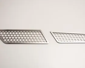 American Car Craft 4Pc Aluminum Stainless Matrix Backup Light Grilles Chevrolet Corvette C7 | Z06 | GS 2014-2019