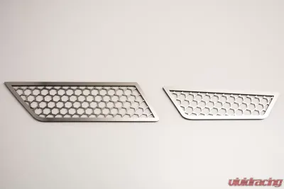 American Car Craft 4Pc Aluminum Stainless Matrix Backup Light Grilles Chevrolet Corvette C7 | Z06 | GS 2014-2019 - ACC-052007