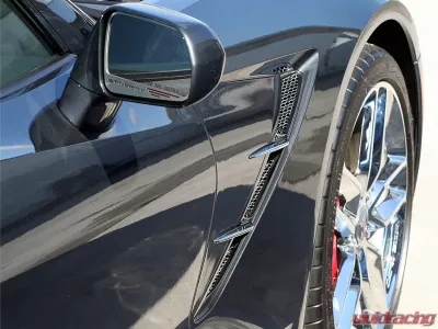 American Car Craft 10Pc Aluminum Stainless Steel Front Side Vent Grille Overlay Chevrolet Corvette Stingray C7 2014-2019 - ACC-052009