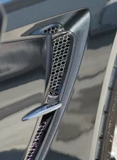 American Car Craft 10Pc Aluminum Stainless Steel Front Side Vent Grille Overlay Chevrolet Corvette Stingray C7 2014-2019                                     - ACC-052009 - Image 2