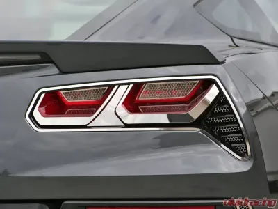 American Car Craft 8Pc Polished Stainless Steel Taillight Trim Kit Chevrolet Corvette Stingray C7 2014-2019 - ACC-052013