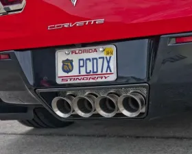 American Car Craft Perforated Illuminated Exhaust Filler Panel Chevrolet Corvette C7 | GS | Z06 | Z51 | ZR1 2014-2019