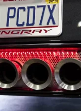 American Car Craft Perforated Illuminated Exhaust Filler Panel Chevrolet Corvette C7 | GS | Z06 | Z51 | ZR1 2014-2019                                     - ACC-052018 - Image 3