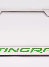 American Car Craft Bright Red Solid License Plate Frame Stingray Lettering Chevrolet Corvette Stingray C7 2014-2019                                     - ACC-052032-BSRD - Image 2