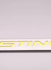 American Car Craft Black Solid License Plate Frame Stingray Lettering Chevrolet Corvette Stingray C7 2014-2019                                     - ACC-052032-SBLK - Image 2