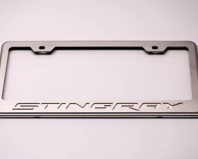 American Car Craft Illuminated Purple License Plate Frame Stingray Lettering Chevrolet Corvette Stingray C7 2014-2019