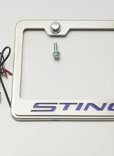 American Car Craft Black Solid License Plate Frame Stingray Lettering Chevrolet Corvette Stingray C7 2014-2019                                     - ACC-052032-SBLK - Image 2