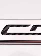 American Car Craft Black Solid License Plate Frame Corvette Lettering Chevrolet Corvette Stingray C7 2014-2019                                     - ACC-052033-SBLK - Image 2