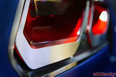 American Car Craft 8pc Brushed Stainless Steel Taillight Bezel Trim w/ Etched Emblem Chevrolet Corvette C7 Z06 | Grand Sport 2014-2019 - ACC-052047-B