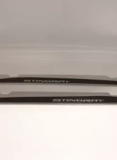 American Car Craft 2pc Stainless Stell w/ Carbon Fiber Side Skirts w/ Stingray Lettering Chevrolet Corvette Stingray C7 2014-2019                                     - ACC-052049 - Image 3