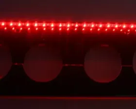American Car Craft Red LED Exhaust Filler Plate Stock System Chevrolet Corvette Stingray C7 2014-2019