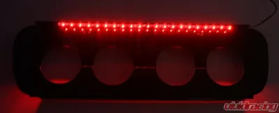 American Car Craft Red LED Exhaust Filler Plate Stock System Chevrolet Corvette Stingray C7 2014-2019 - ACC-052054