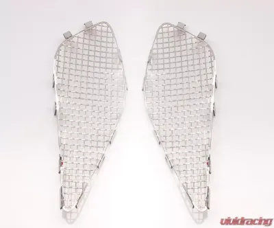 American Car Craft 2Pc Stainless Steel Rear Quarter Vent Grilles Laser Mesh Chevrolet Corvette Stingray C7 2014-2019 - ACC-052061