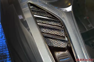 American Car Craft 2Pc Matrix Series Stainless Steel Rear Quarter Vent Grilles Chevrolet Corvette Stingray C7 2014-2019 - ACC-052062