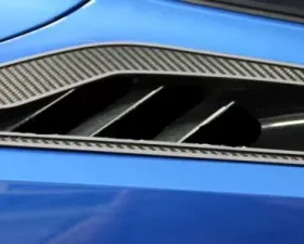 American Car Craft Carbon Fiber Rear Quarter Vent w/Stainless Trim Chevrolet Corvette Stingray C7 2014-2019