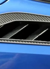 American Car Craft Carbon Fiber Rear Quarter Vent w/Stainless Trim Chevrolet Corvette Stingray C7 2014-2019                                     - ACC-052064 - Image 3