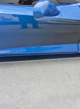 American Car Craft Stainless Steel Carbon Fiber Side Skirts Chevrolet Corvette Stingray C7 2014-2019                                     - ACC-052067 - Image 2