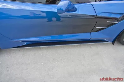 American Car Craft Stainless Steel Carbon Fiber Side Skirts Chevrolet Corvette Stingray C7 2014-2019 - ACC-052067